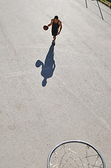 Image showing street basketball