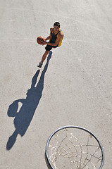 Image showing street basketball