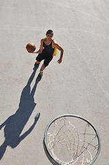 Image showing street basketball