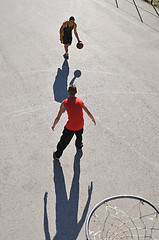 Image showing street basketball