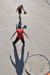 Image showing street basketball