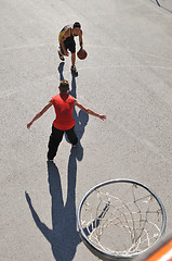 Image showing street basketball