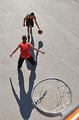 Image showing street basketball