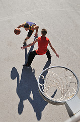 Image showing street basketball