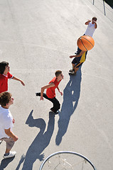 Image showing street basketball