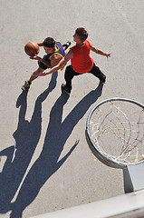 Image showing street basketball