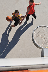 Image showing street basketball