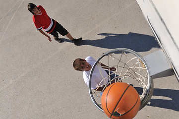 Image showing street basketball