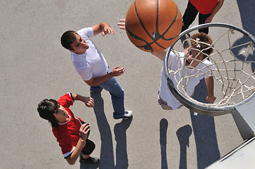 Image showing street basketball