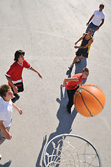 Image showing street basketball