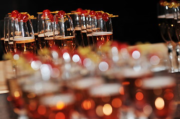 Image showing coctail and banquet catering party event