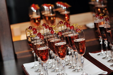 Image showing coctail and banquet catering party event