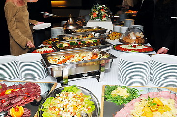 Image showing coctail and banquet catering party event