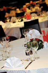 Image showing coctail and banquet catering party event