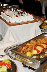 Image showing coctail and banquet catering party event