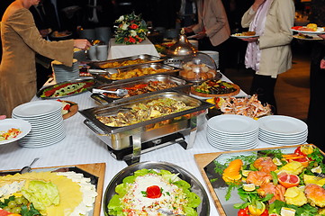 Image showing coctail and banquet catering party event