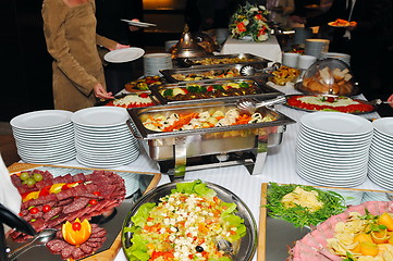 Image showing coctail and banquet catering party event