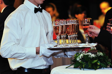 Image showing coctail and banquet catering party event