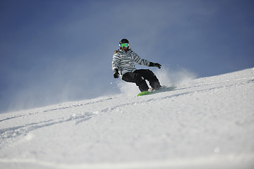 Image showing snowboard woman