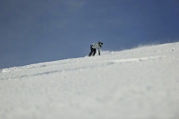 Image showing snowboard woman