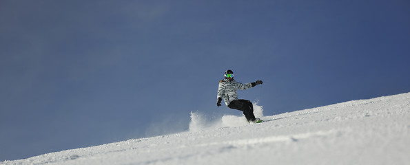 Image showing snowboard woman