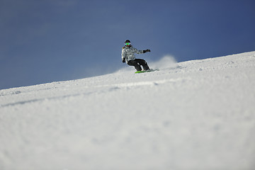 Image showing snowboard woman