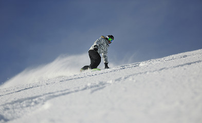 Image showing snowboard woman