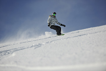 Image showing snowboard woman