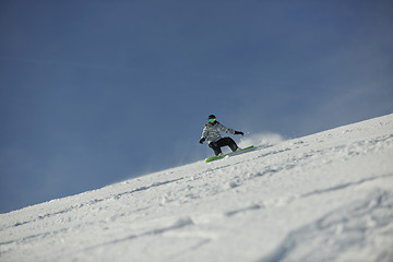 Image showing snowboard woman