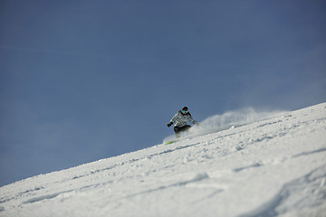 Image showing snowboard woman