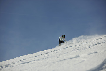 Image showing snowboard woman