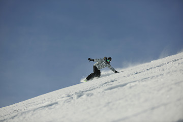 Image showing snowboard woman