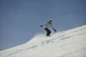 Image showing snowboard woman