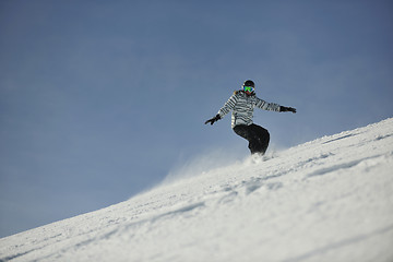 Image showing snowboard woman