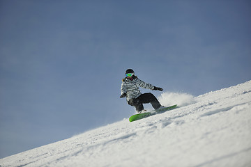 Image showing snowboard woman