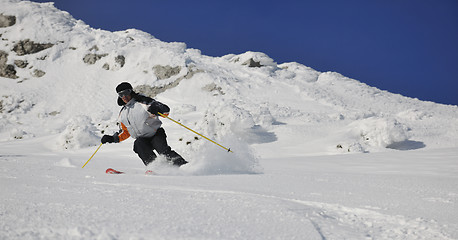 Image showing skier free ride 