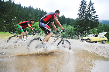 Image showing wet mount bike ride