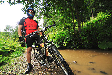 Image showing wet mount bike ride