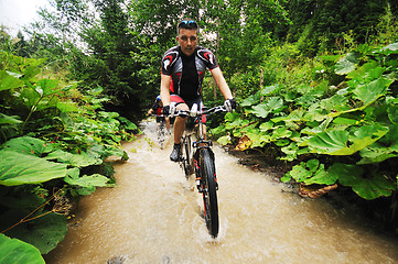 Image showing wet mount bike ride