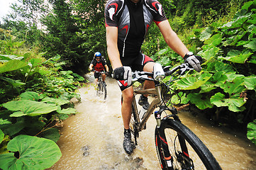 Image showing wet mount bike ride