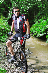 Image showing wet mount bike ride