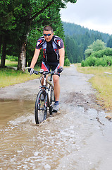 Image showing wet mount bike ride