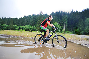 Image showing wet mount bike ride