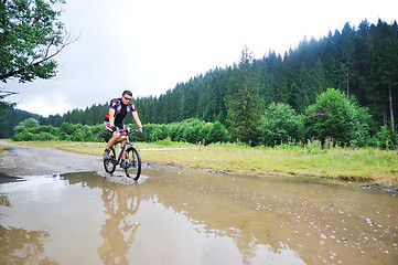 Image showing wet mount bike ride