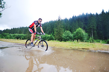 Image showing wet mount bike ride