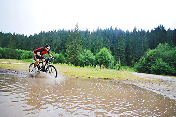 Image showing wet mount bike ride