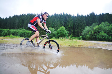 Image showing wet mount bike ride