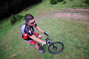 Image showing  mount bike man outdoor