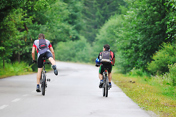 Image showing  mount bike man outdoor