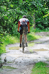 Image showing  mount bike man outdoor